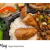 9/21 Veggie Deluxe Bento: Vegetarian Smoked Chicken Leg With Spicy Preserved Daikon